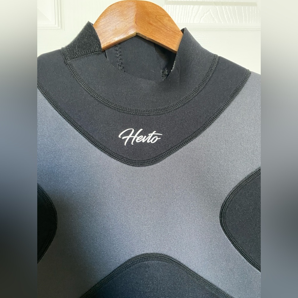 Hevto Women’s Wetsuit  3/2mm Neoprene WetSuit Back Zipper Surfing Diving - Picture 3 of 8
